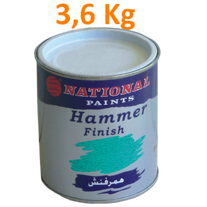 National Paints HAMMER FINISH Vopsea alchidica cu aspect de lovitura de ciocan 3,6 Litri